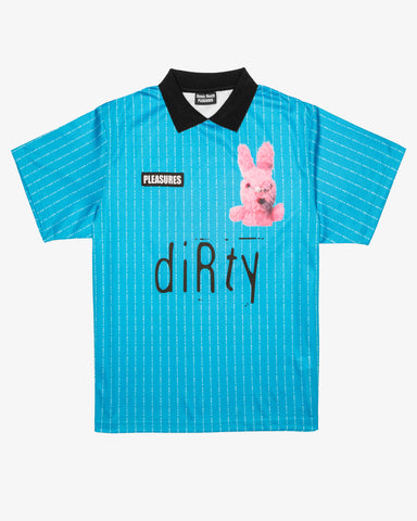 Pleasures Bunny Soccer Jersey T-shirt in Blue for Men