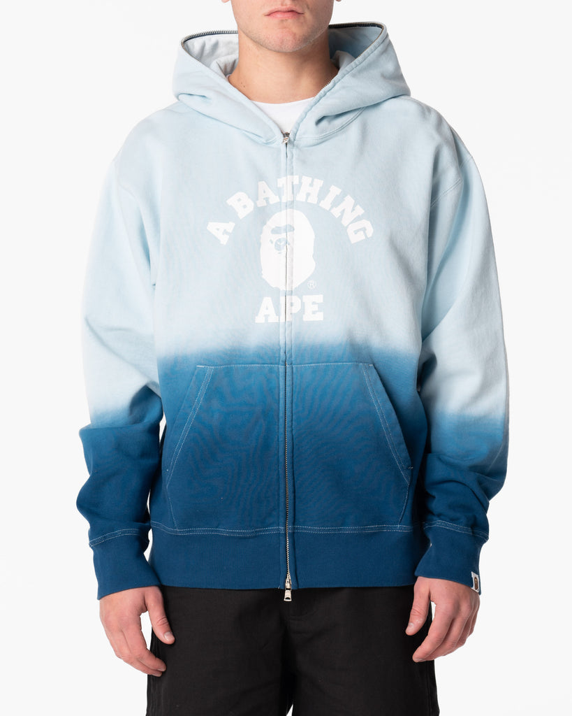 BAPE - COLLEGE GRADUATION RELAXED FIT FULL ZIP HOODIE M – UNKNWN