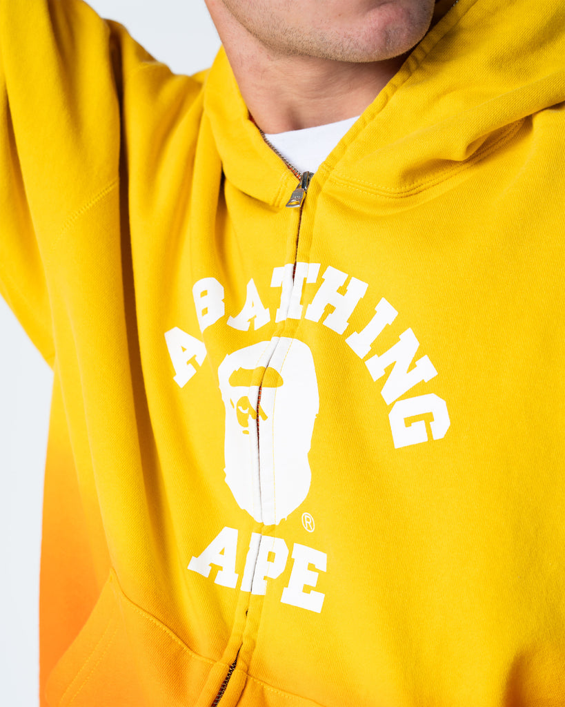 BAPE - COLLEGE GRADUATION RELAXED FIT FULL ZIP HOODIE M – UNKNWN